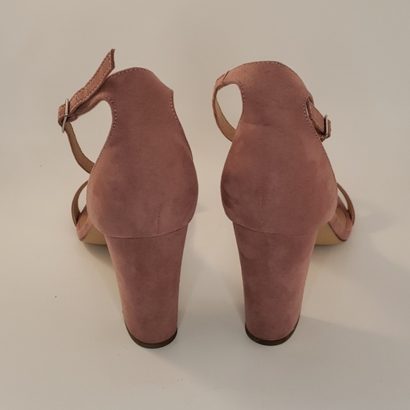 NEW Madden Girl Bella Block Heel Mauve Pink - Picture 3 of 3